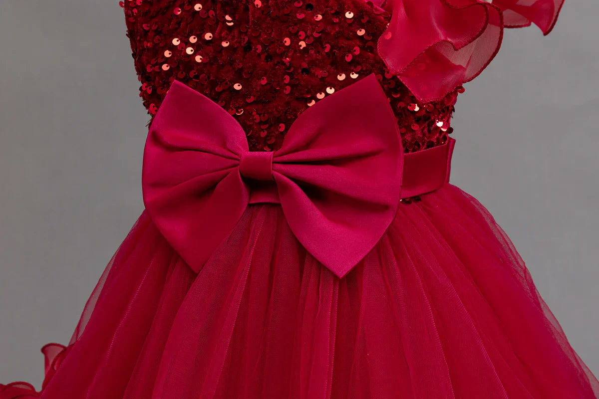 Flower Girl Party Dresses Wedding Birthday Trailing Princess Dress For Kids Graduation Pageant Bridesmaid Kids Costume