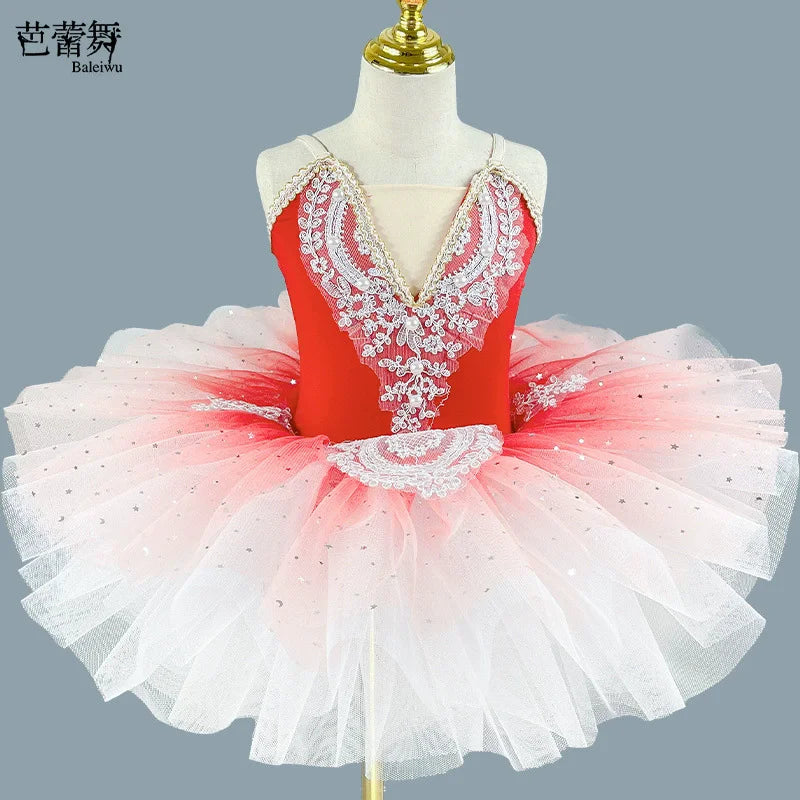 Summer Party Girls Dresses Kids Clothes Vestidos Princess Outfit Girl Dress Tutu Stage Ballet Leotards Dance Costumes Ballerine
