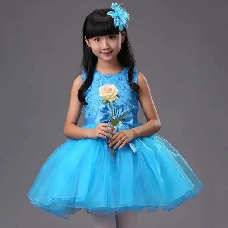 Flower Girl Dress For Wedding Baby Girl 2-8 Years Birthday Outfits Children's Girls First Communion Dresses Girl Kids Party Wear