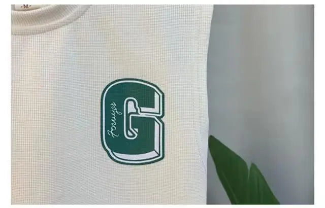 Kids Boys Summer Vest Set New Fashionable Baby Net Red Clothes Boys and Children's Fashion Two Piece Set Kids Outfits