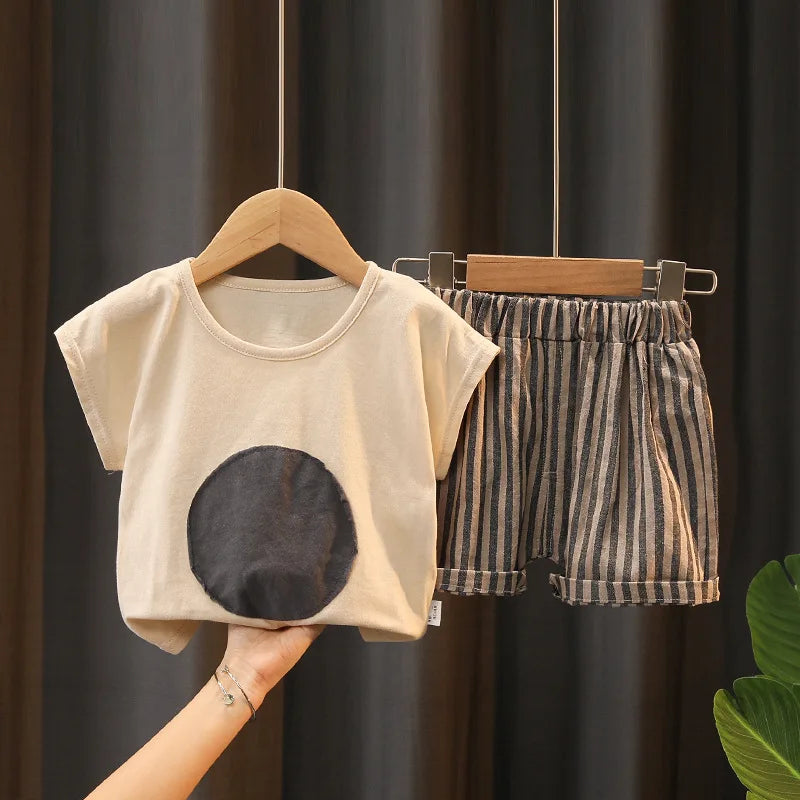 Summer Fashion Baby Boy Clothes Sets T-shirt + Pants 1-4T Toddler Casual Clothing Suits Children Kids Boys Outfits Suit