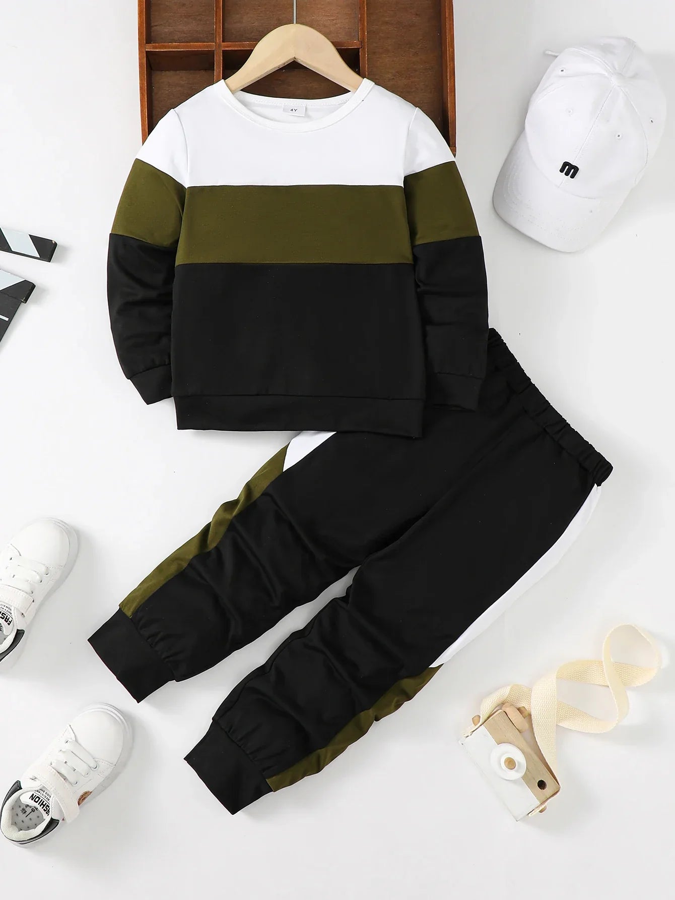 Winter  Cool  4-7  Years  Old  Boy  Long  Sleeves  Splicing   Fabric  Fashion  Sports    Clothing