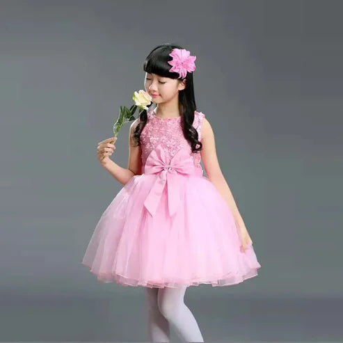 Flower Girl Dress For Wedding Baby Girl 2-8 Years Birthday Outfits Children's Girls First Communion Dresses Girl Kids Party Wear