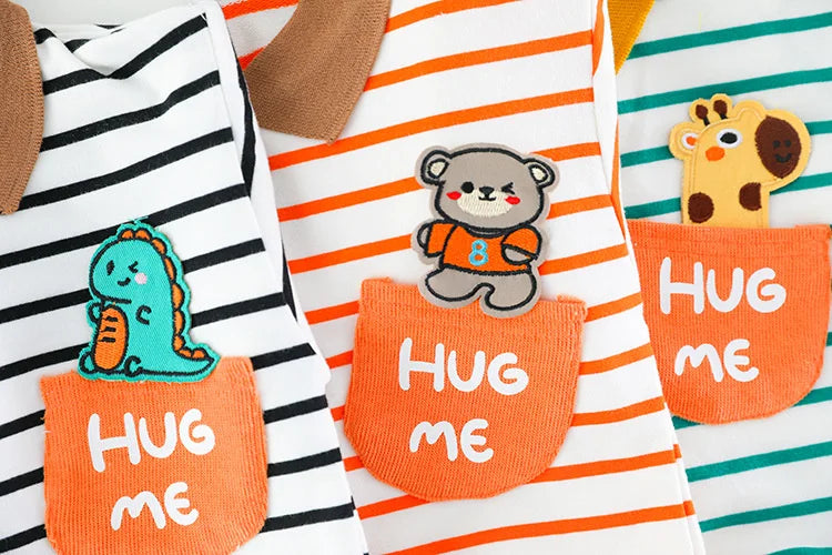 New Spring Autumn Baby Girl Clothes Boys Clothing Children Striped T-Shirt Pants 2Pcs/Set Toddler Casual Costume Kids Tracksuits