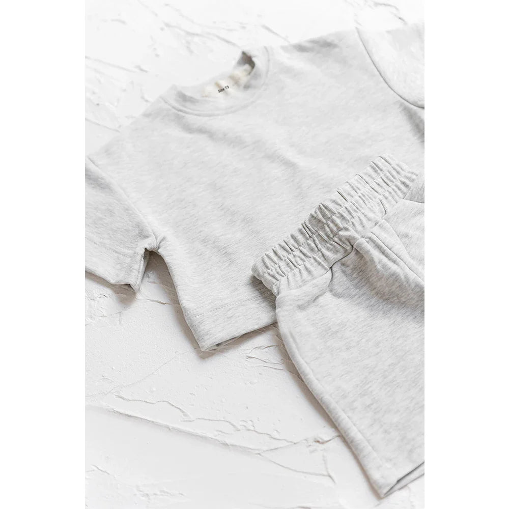 Toddler Baby Boys Clothes Fashion Summer Outfit Sets Short Sleeve Solid Color Tops  Shorts 2PCS Casual Kids Clothes  Suit