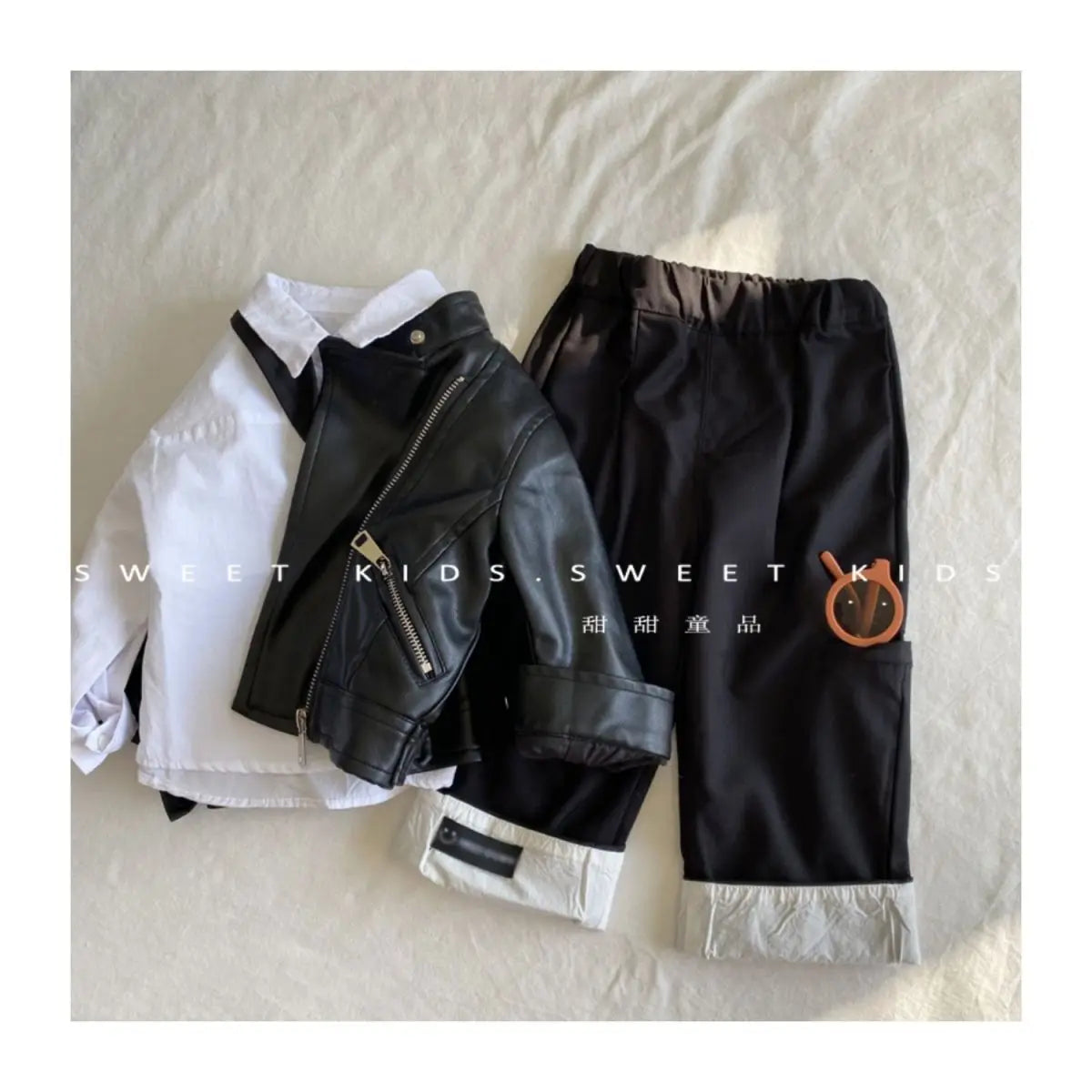 Spring Autumn Boys Leather Jackets For 1-6 Years New Classics Handsome Baby Boy Pu Outerwear Kids Clothing Zipper Fly Coats