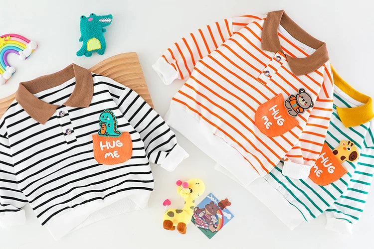 New Spring Autumn Baby Girl Clothes Boys Clothing Children Striped T-Shirt Pants 2Pcs/Set Toddler Casual Costume Kids Tracksuits