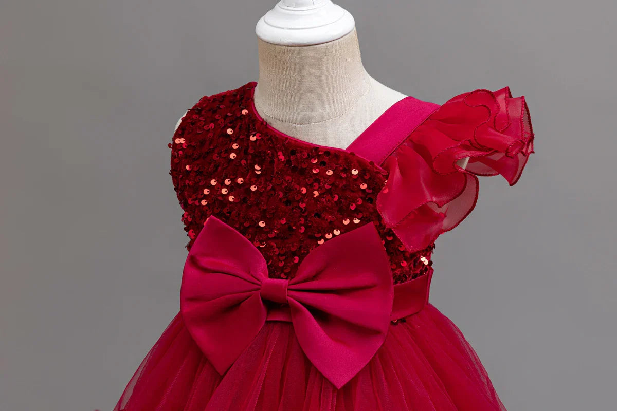 Flower Girl Party Dresses Wedding Birthday Trailing Princess Dress For Kids Graduation Pageant Bridesmaid Kids Costume