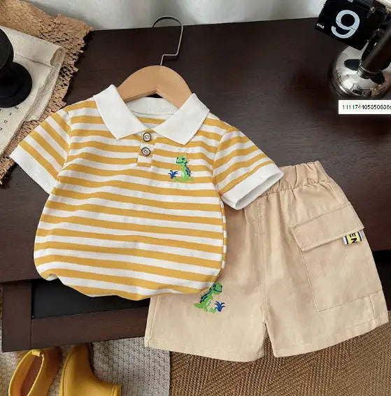 Summer Fashion Baby Boy Clothes Sets T-shirt + Pants 1-4T Toddler Casual Clothing Suits Children Kids Boys Outfits Suit