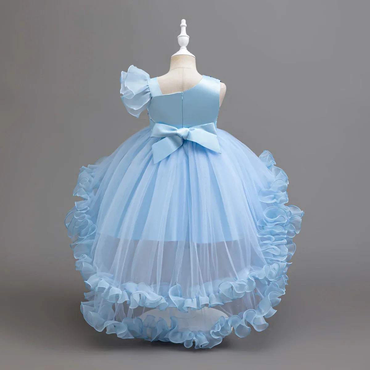 Flower Girl Party Dresses Wedding Birthday Trailing Princess Dress For Kids Graduation Pageant Bridesmaid Kids Costume