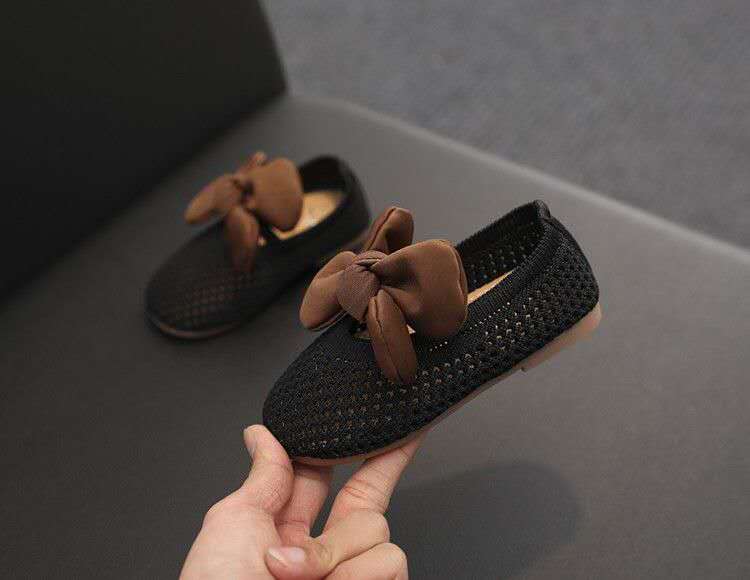 Summer New Children's Shoes Fashion Soft Bottom Baby Breathable Little Princess Hole Mesh Shoes