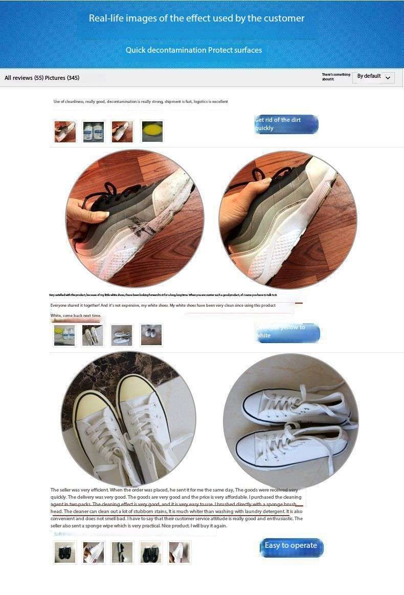 White Shoes Cleaning Agent Portable