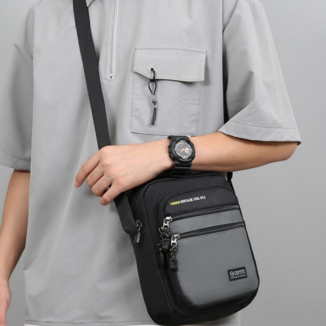 Men's Shoulder Outdoor Leisure Commute Multi-functional Crossbody Bag