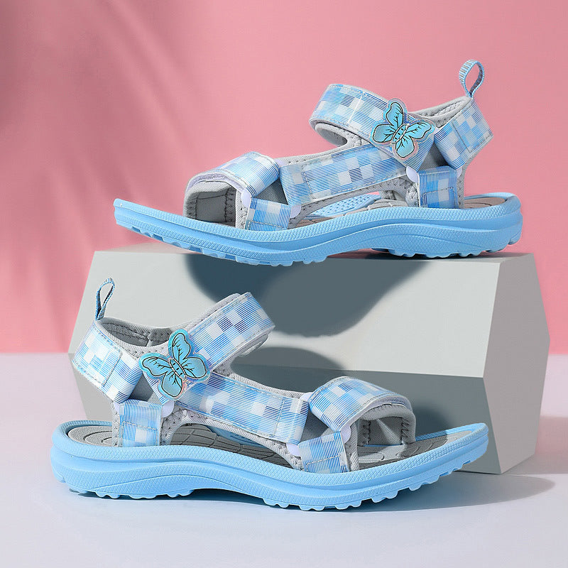 Princess Shoes Toe Beach Shoes Soft Sole Student Children Sandals