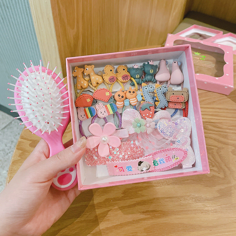 Children's Hair Accessories Set 28-piece Gift Box Girl's Headdress