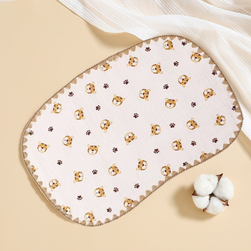 Newborn Baby 10-layer Cotton Cloth Flat Pillow