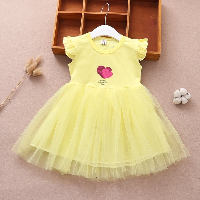 Girls' Summer Vest Princess Dress