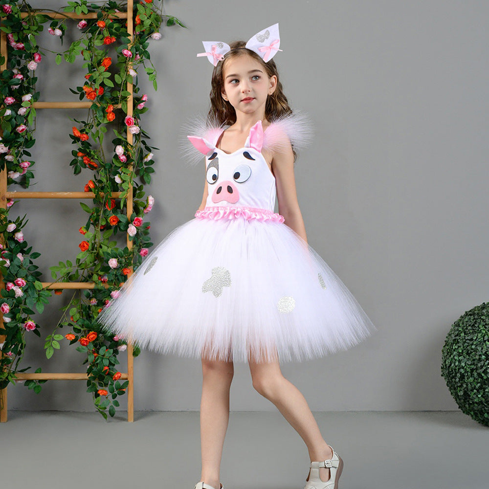Cartoon Piggy Halloween Dress Up Costume Animal Dress