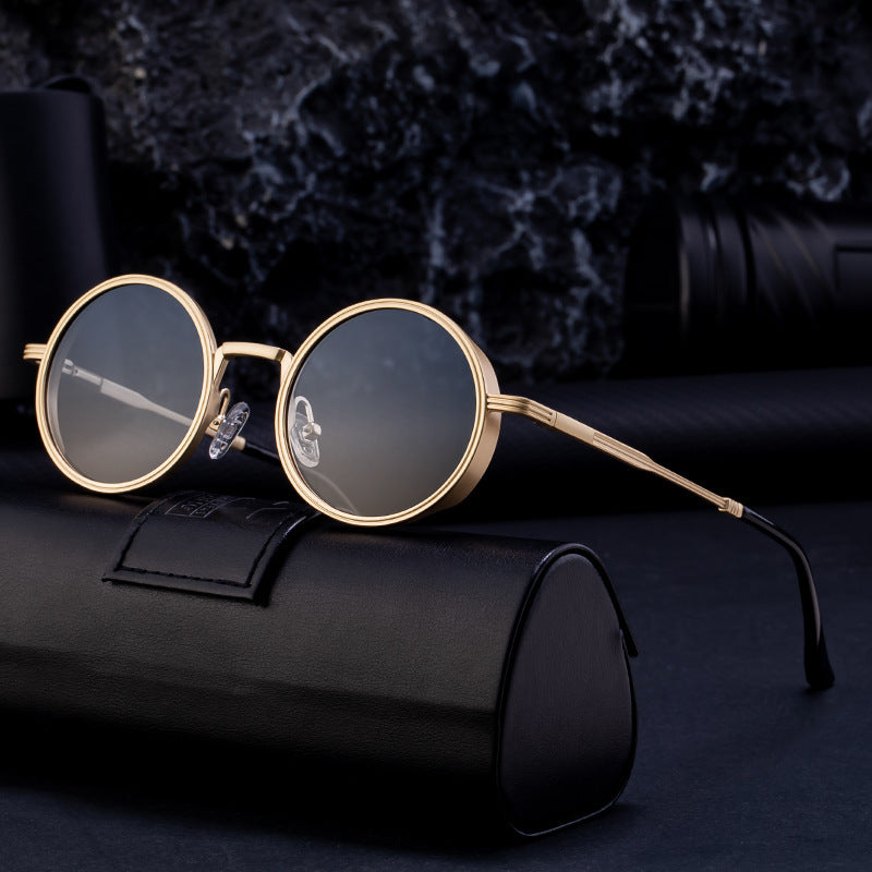 New Fashion Round Frame Sunglasses Men