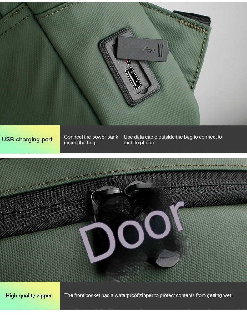 Men's Fashion Casual Waterproof Backpack