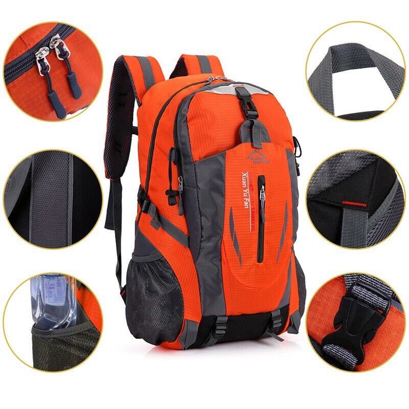 40L Large Waterproof Backpack Bag Camping Walking Hiking Outdoor Travel Rucksack