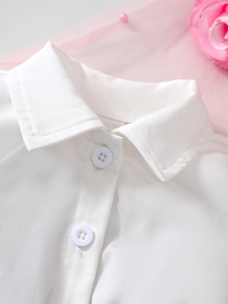 Short-sleeved cute baby children dress