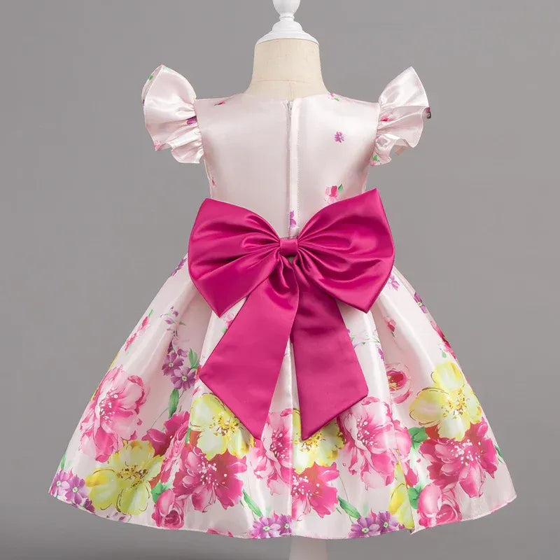 Children Wedding Dress Girl Flower Dresses Kids Gown Birthday Party Flower Girl's Evening Dress