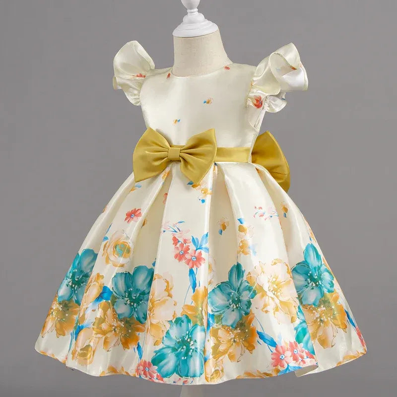 Children Wedding Dress Girl Flower Dresses Kids Gown Birthday Party Flower Girl's Evening Dress