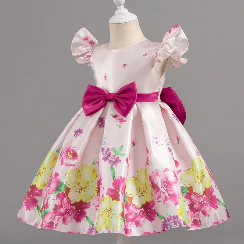 Children Wedding Dress Girl Flower Dresses Kids Gown Birthday Party Flower Girl's Evening Dress