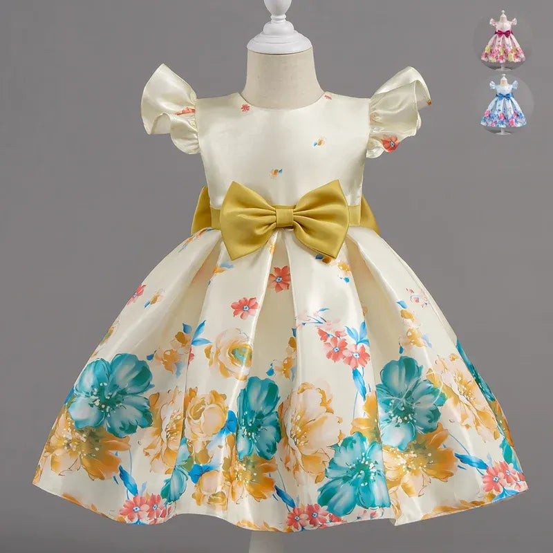 Children Wedding Dress Girl Flower Dresses Kids Gown Birthday Party Flower Girl's Evening Dress