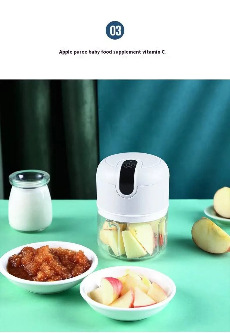 Electric Mini Garlic Vegetable Chopper Garlic Masher Portable Chopper Multi Function Meat Grinder Masher Machine Usb Charging
